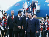 President arrives in Jakarta, begins State visit to Indonesia