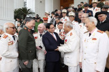 Thủ tướng Phạm Minh Chính gặp mặt nhân chứng lịch sử Công an Nhân dân