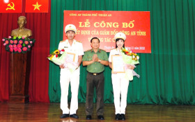 Ra mắt 2 phó trưởng Công an TP.Thuận An