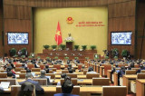 Quốc hội thảo luận tại hội trường về Quy hoạch tổng thể quốc gia