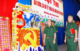 Hội thi báo tường, câu đối tết “Mừng Đảng, mừng Xuân”