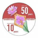 越南与新加坡建交50周年：“50-10”标志创作比赛落幕