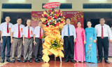 Chinese community congratulates leaders of TDM on Thien Hau Lady temple festival 2023