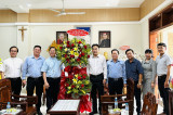 Provincial leaders congratulate Bishop Giuse Nguyen Tan Tuoc on feast of Giuse patron saint