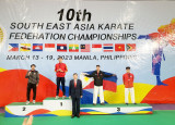Karate Bình Dương thi đấu ấn tượng tại giải Vô địch Karate Đông Nam Á năm 2023