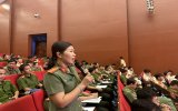Hơn 200 cán bộ, chiến sĩ  tham gia đối thoại với lãnh đạo Công an tỉnh