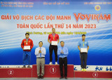 Binh Duong wins two gold medals at the National Strong Clubs’ Vovinam Cup 2023