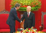 Tổng Bí thư Nguyễn Phú Trọng tiếp Bộ trưởng Ngoại giao Hoa Kỳ Antony Blinken