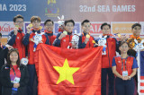 Thể dục dụng cụ giành huy chương vàng đầu tiên giúp Việt Nam bám sát Thái Lan trên bảng xếp hạng