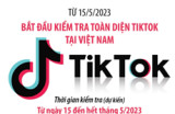 Bắt đầu kiểm tra toàn diện TikTok tại Việt Nam