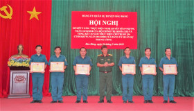 Đảng ủy Quân sự huyện Bàu Bàng sơ kết Nghị quyết số 35-NQ/TW