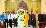 Lãnh đạo tỉnh thăm, chúc mừng Phật giáo Bình Dương nhân lễ Phật đản năm 2023