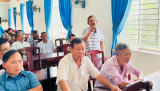 Đại biểu HĐND tỉnh tiếp xúc cử tri phường Hưng Định, Thuận Giao: Cần đẩy nhanh tiến độ xây dựng các công trình