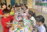 Animated summer with children in rural areas