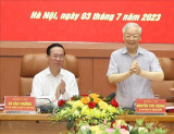 Tổng Bí thư Nguyễn Phú Trọng chủ trì Hội nghị Quân ủy Trung ương lần thứ sáu