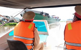 Phối hợp kiểm tra phương tiện thủy hoạt động khai thác cát khu vực hồ Dầu Tiếng