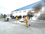 Đông đảo người lao động tham gia Cuộc thi “Chiến sĩ phòng cháy chữa cháy Lập Thịnh năm 2023”