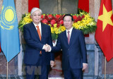 Chủ tịch nước chủ trì Lễ đón chính thức Tổng thống Cộng hòa Kazakhstan