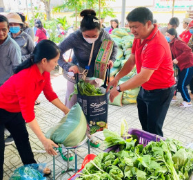 Support 150 disadvantaged people to go to “Zero-dong market"