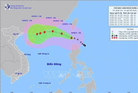 Typhoon Saola enters East Sea