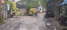 Hoàn thành duy tu, sửa chữa tuyến đường vào trường THCS Phú Hòa trước khai giảng