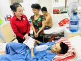 Hội Chữ thập đỏ tỉnh Bình Dương: Trao hỗ trợ chi phí cho 3 bệnh nhân khó khăn
