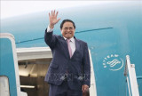 PM leaves Hanoi for high-level week of UN General Assembly’s 78th session