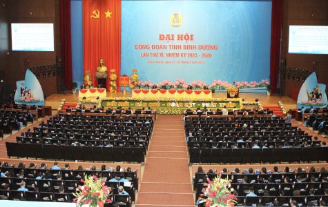 Khai mạc Đại hội Công đoàn tỉnh Bình Dương nhiệm kỳ 2023 - 2028
