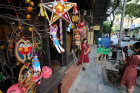 来河内古街感受昔日中秋的氛围