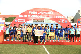Chung kết U21 Quốc gia 2023: U21 Sông Lam Nghệ An đối đầu U21 PVF-CAND