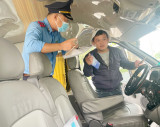 Kiểm tra phương tiện vận chuyển học sinh trên địa bàn huyện Bàu Bàng