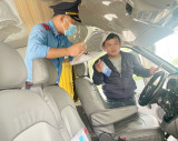 Student transportation vehicles checked up in Bau Bang district