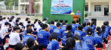 Huyện đoàn, Hội đồng Đội huyện Bắc Tân Uyên: Tổ chức lớp ngoại khóa “Học sinh với văn hóa giao thông”