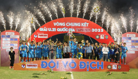 Đánh bại U21 Sông Lam Nghệ An, U21 PVF-CAND lần đầu vô địch giải U21 Quốc gia