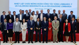 Delegation of Lombardy Region (Italy) seeks investment opportunities in Binh Duong