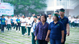 Trường Phan Chu Trinh (TP.Dĩ An) hưởng ứng chạy bộ vì cộng đồng