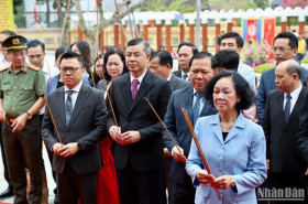 Khánh thành công trình tôn tạo Di tích Bác Hồ về thăm Tập đoàn Chí Hòa