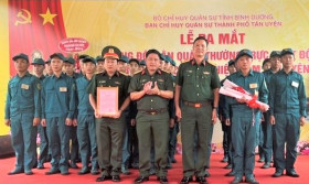 在南新渊工业区成立常备民兵排