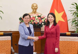 越南外交部副部长阮明姮会见中国重庆市政府副市长张国智