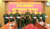 Bộ Chỉ huy Quân sự tỉnh: Gặp mặt cán bộ tham gia Hội thi Chỉ huy trưởng, Chính trị viên cấp Quân khu
