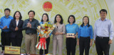 省委领导会见出席越南工会第十三次大会的省工会代表团
