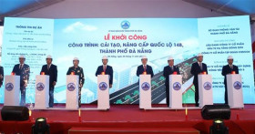 政府副总理陈红河出席14B号国道岘港段升级改造工程开工仪式