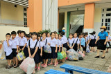 TP.Thủ Dầu Một: Học sinh tiểu học tham gia bảo vệ môi trường