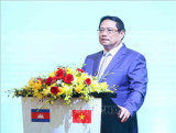 Thủ tướng Phạm Minh Chính và Thủ tướng Campuchia dự Diễn đàn xúc tiến đầu tư và thương mại Việt Nam - Campuchia