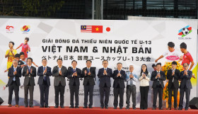 Khai mạc Giải bóng đá thiếu niên quốc tế U13 Việt Nam - Nhật Bản lần V-2023
