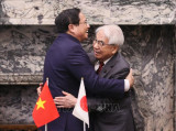 Thủ tướng Phạm Minh Chính gặp Chủ tịch Thượng viện Nhật Bản Otsuji Hidehisa