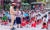 Huyện Bàu Bàng: Tuyên truyền về an toàn giao thông cho học sinh tiểu học