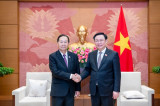 国会主席王廷惠会见老挝国会副主席夏伦·亚保和