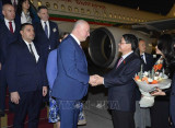 Chủ tịch Quốc hội Bulgaria Rossen Dimitrov Jeliazkov đến Hà Nội, bắt đầu chuyến thăm chính thức Việt Nam