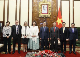 越南国家主席武文赏会见新西兰和秘鲁两国驻越大使
